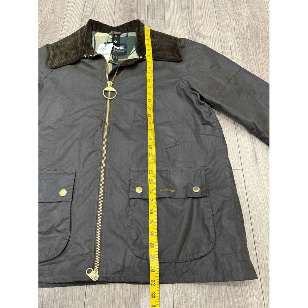 NWT Barbour Allerston Water Resistant Waxed Cotton Jacket 12 US / 16 UK in OLIVE - Picture 6 of 10